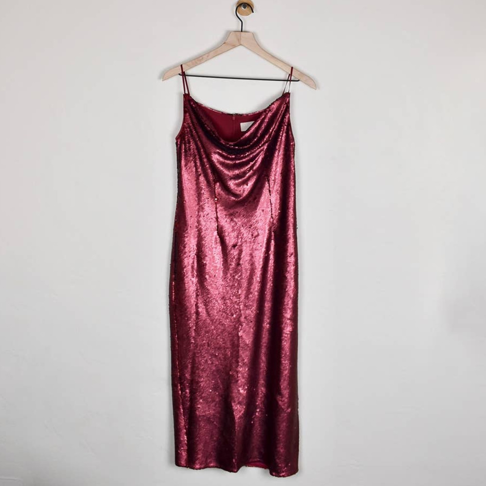 NEW KEEPSAKE No Signs Sequins Berry Dress - Picture 3 of 9